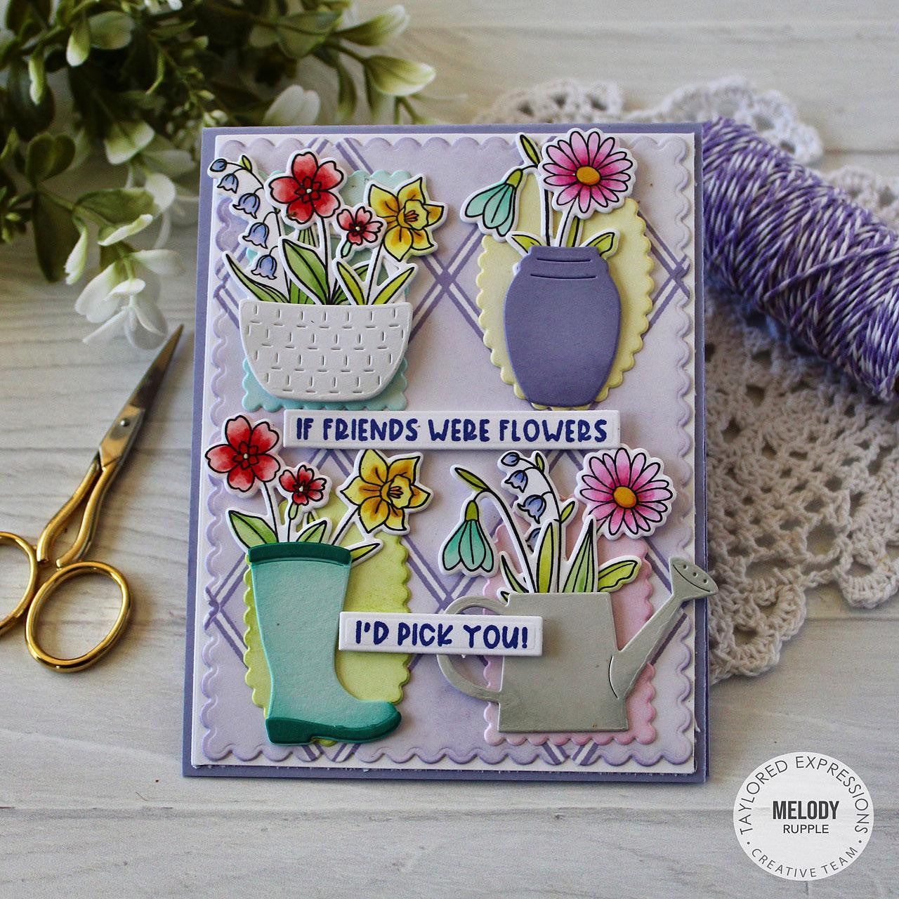 Large Lattice 6x6 Background Stamp