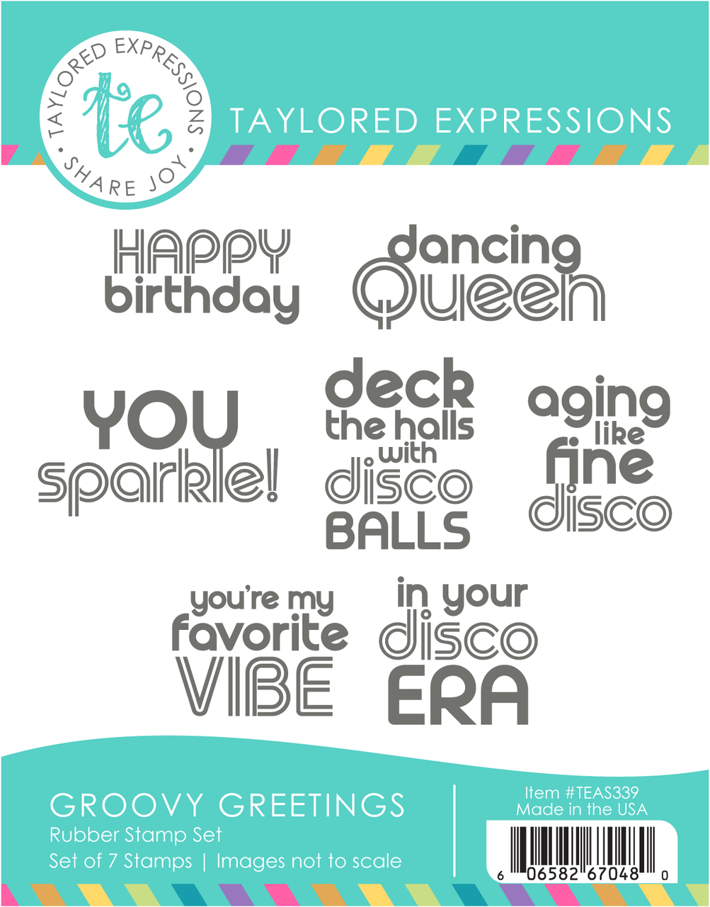 Groovy Greetings Stamp Set