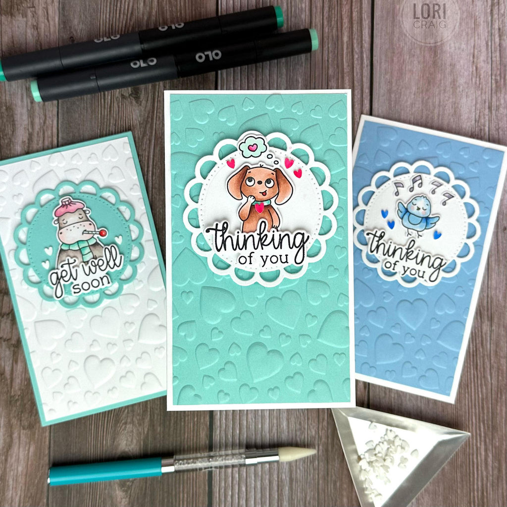 3D Embossing Folder - Lots of Love