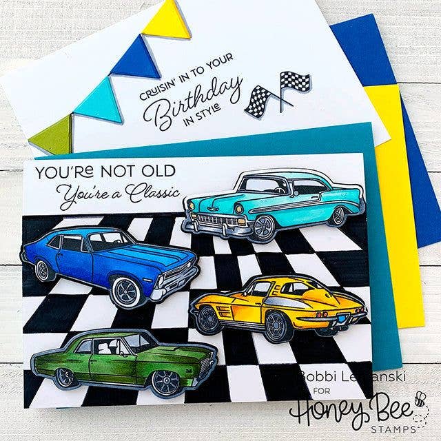 Car Show - 4x8 Photopolymer Stamp Set