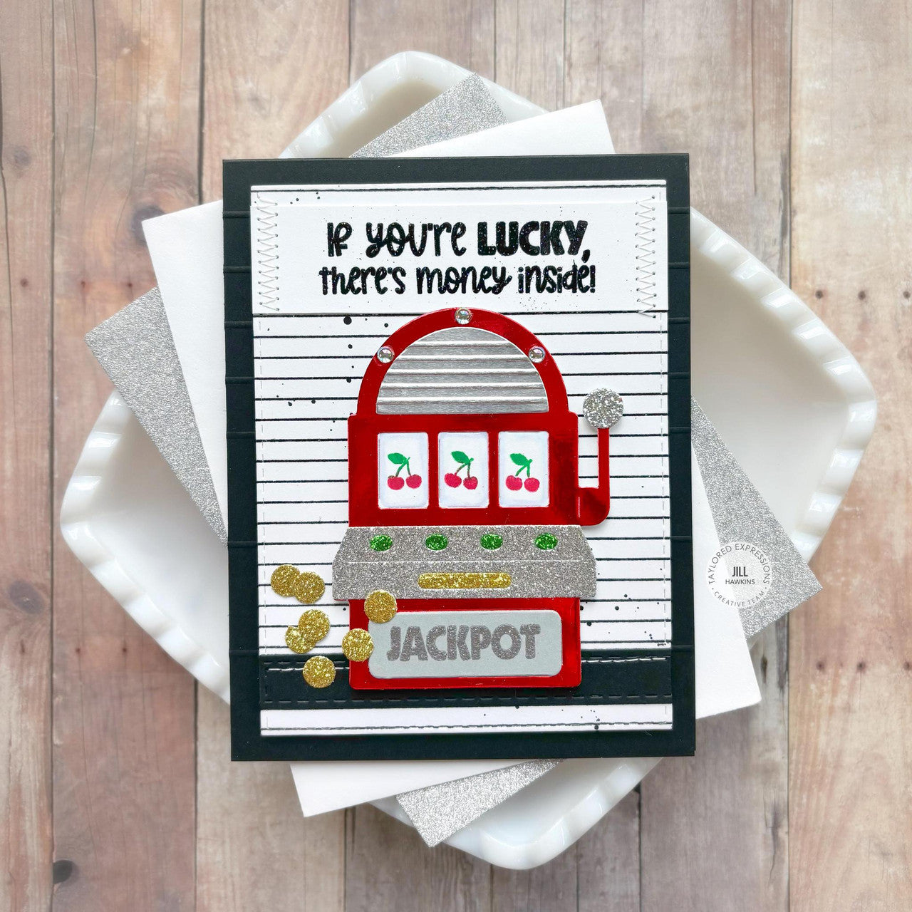 Hit the Jackpot Die & Clear Stamp Combo