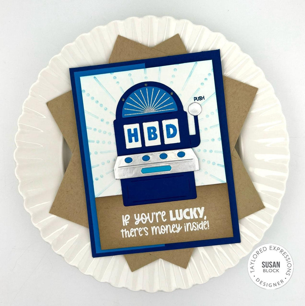 Hit the Jackpot Die & Clear Stamp Combo