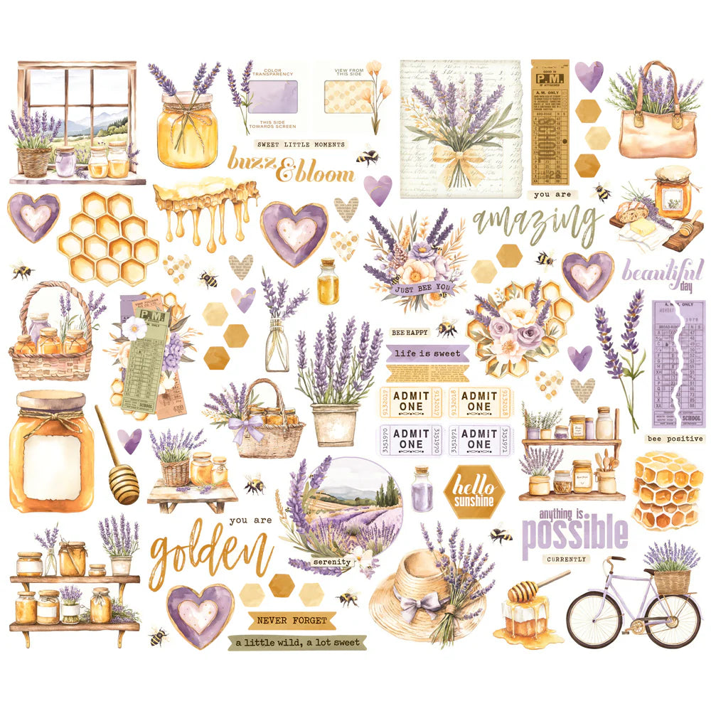 Simple Stories Vintage Lavender Fields Bits and Pieces