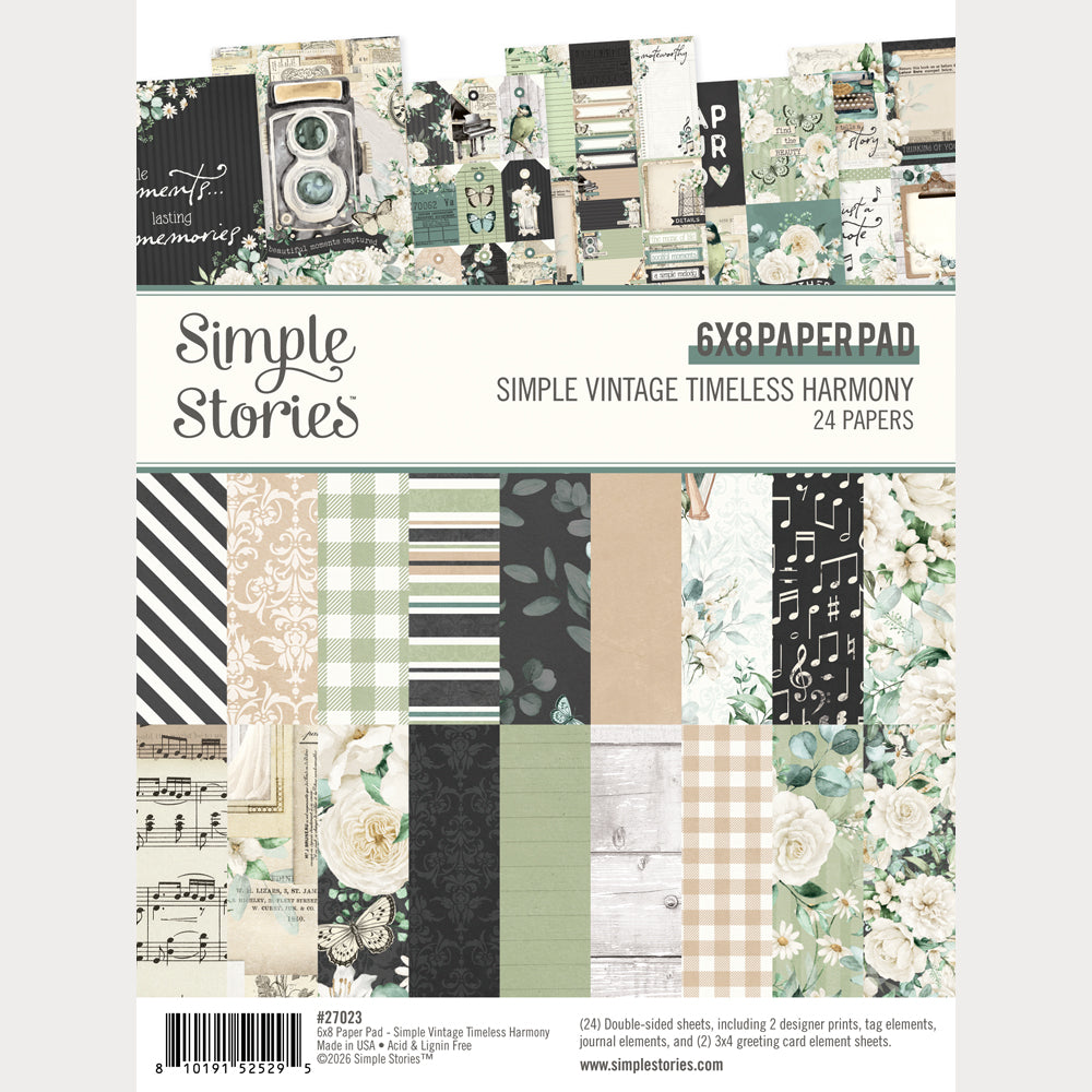 Simple Vintage Timeless Harmony 6X8 Pad