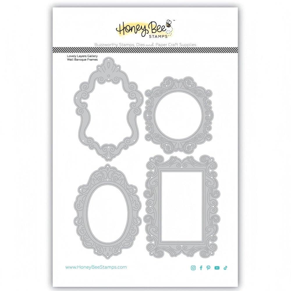 Lovely Layers: Gallery Wall Baroque Frames - Honey Cuts Stand-Alone Dies