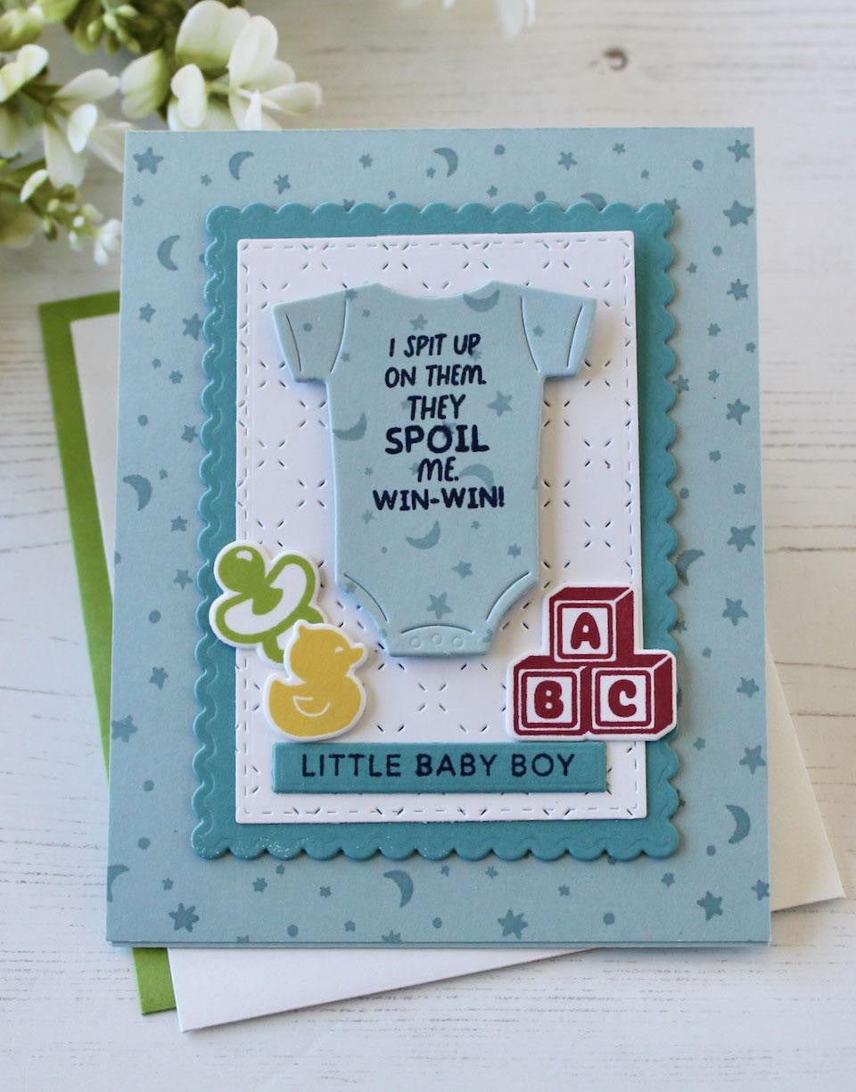 Onesie Funsies Clear Stamp Set - Grandparent Edition