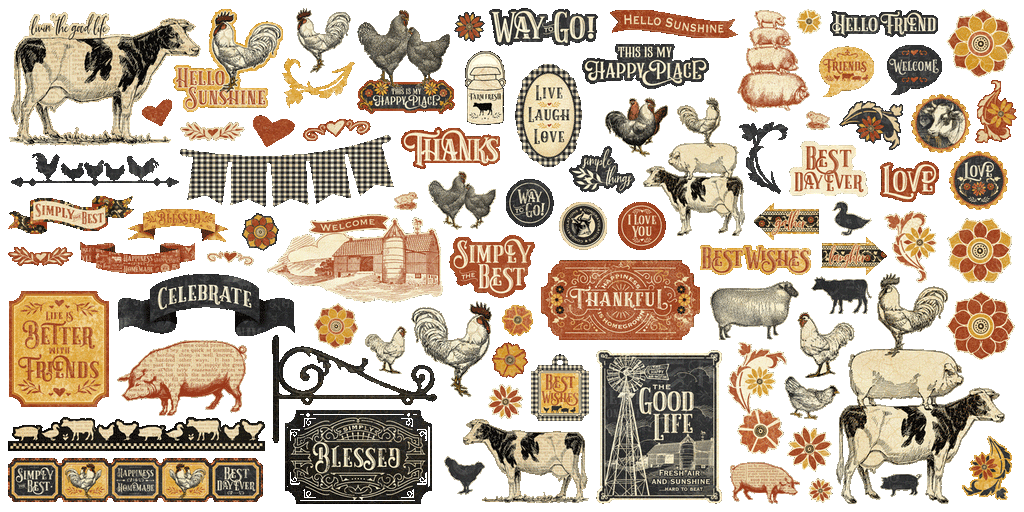 Farmhouse — Keepsake Kit with Exclusive Metal Die-Set