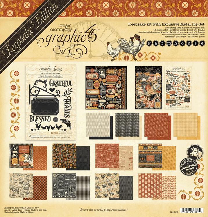 Farmhouse — Keepsake Kit with Exclusive Metal Die-Set