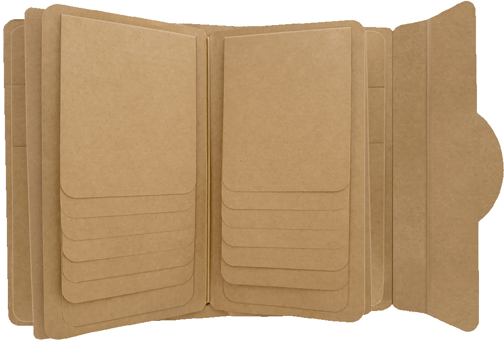Travel Album with Inserts – Waterfall Folder & Journaling Notebooks — Kraft