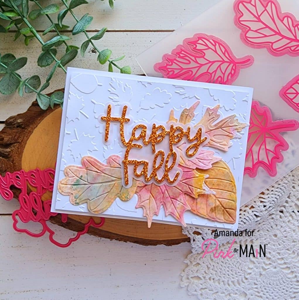 Fall Leaves Emboss And Cut Folder