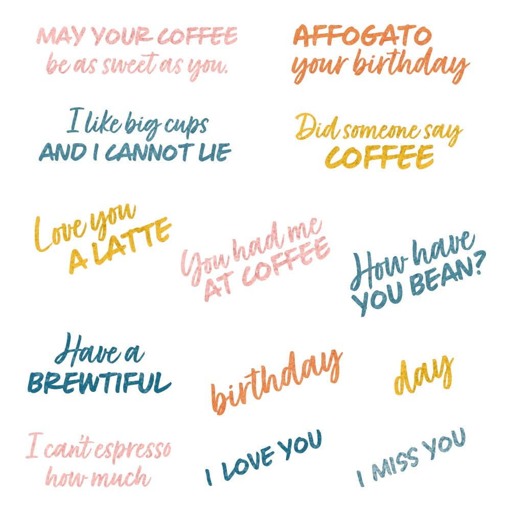 You Had Me At Coffee - 4x 6 Photopolymer Stamp Set