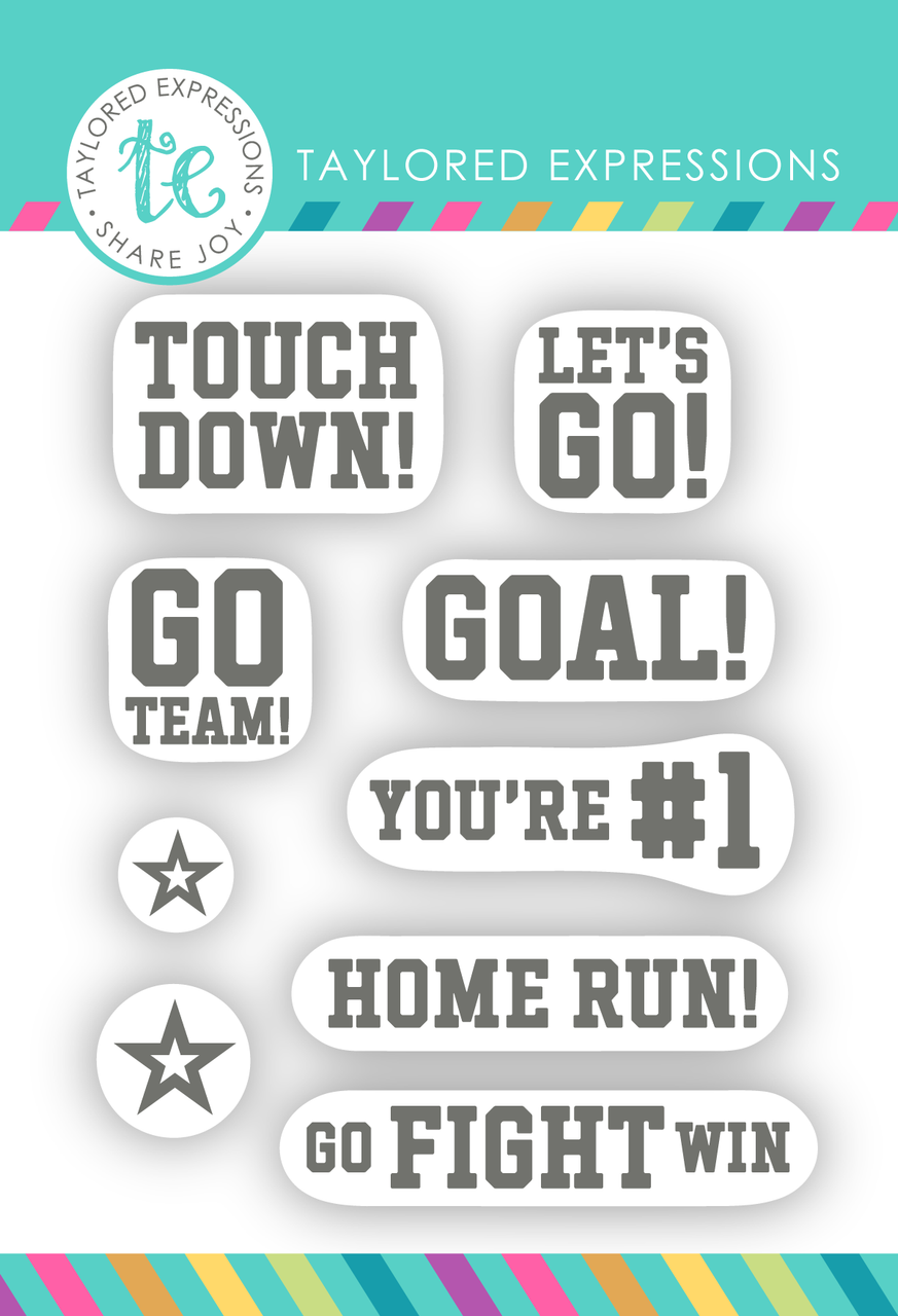 Perfect Pennant Clear Stamp Set - Team Spirit