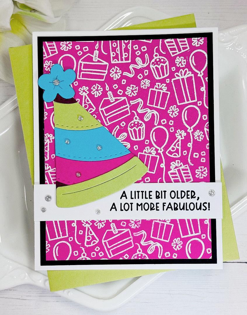 Party Doodles 6x6 Background Stamp