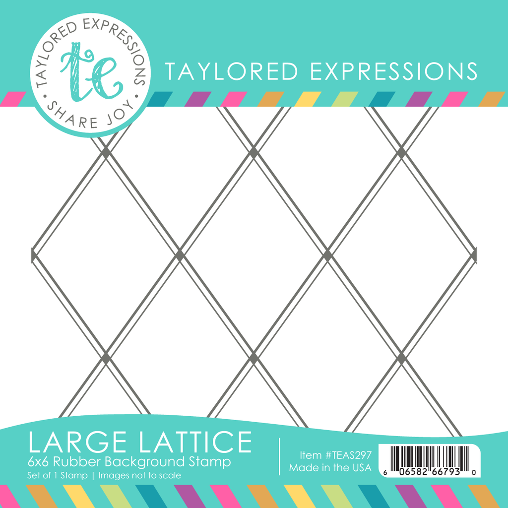 Large Lattice 6x6 Background Stamp