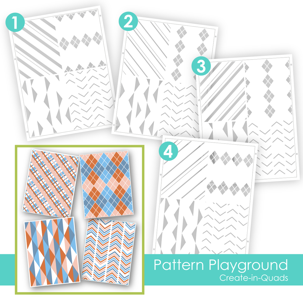 Create-in-Quads Layering Stencil - Pattern Playground