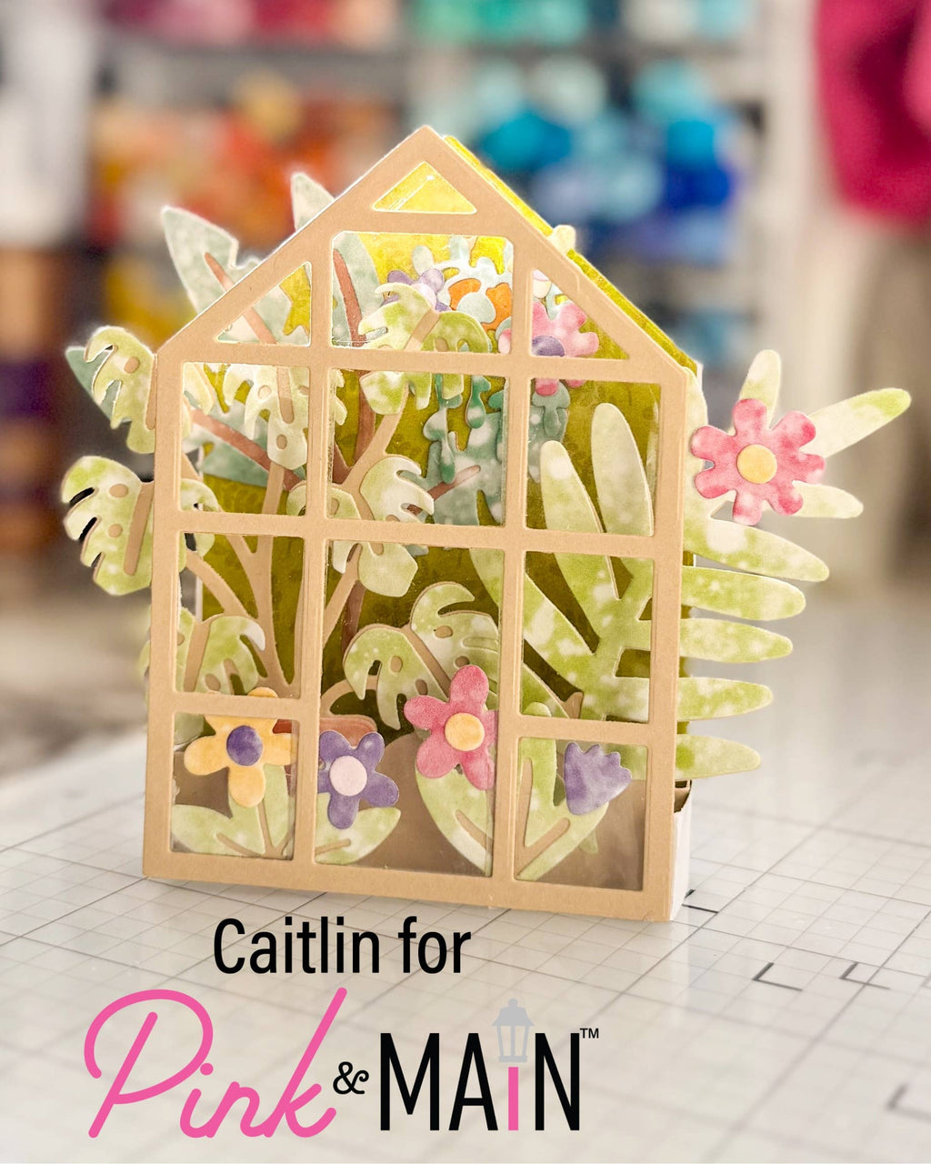 Greenhouse Pop Up Card Dies