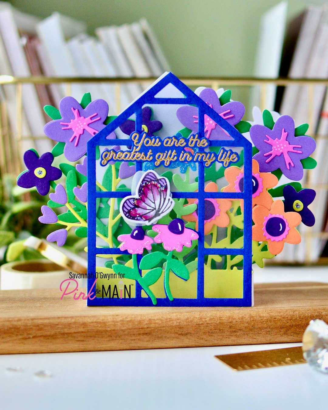 Flower Greenhouse Pop Up Card Dies