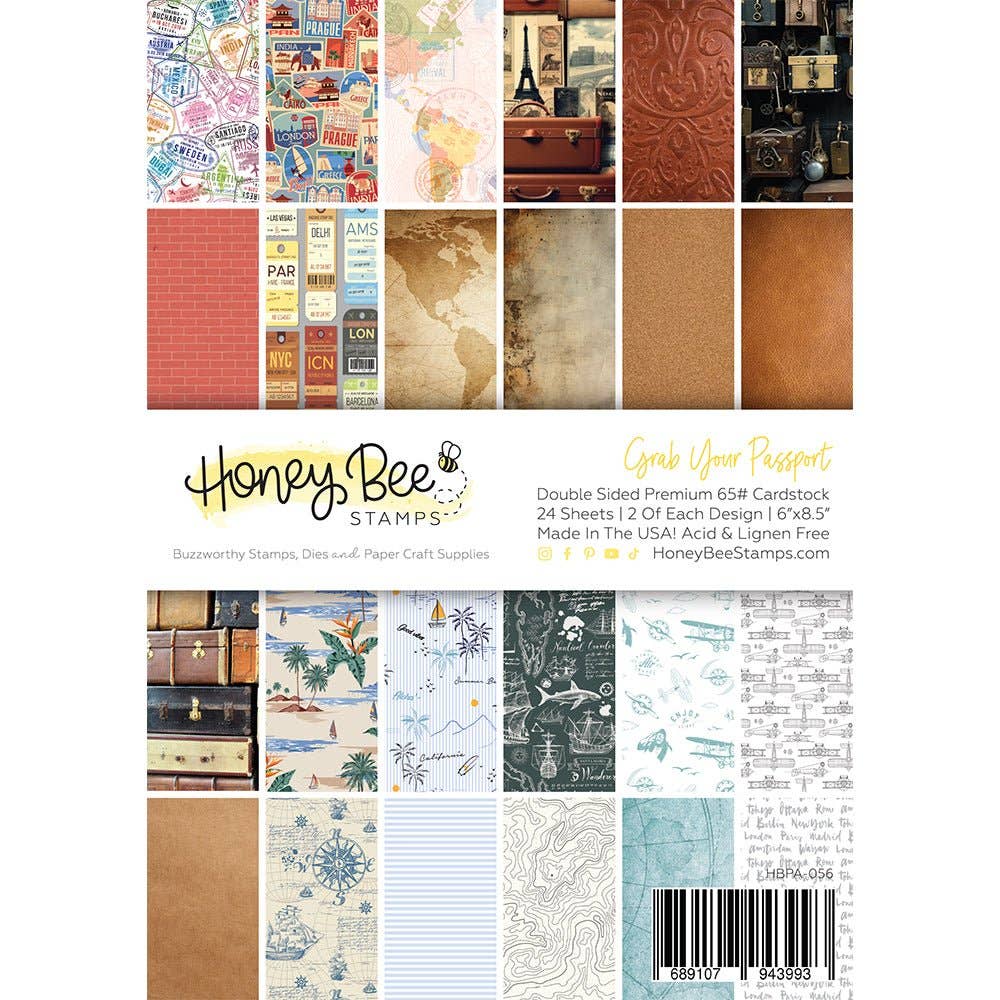 Grab Your Passport Paper Pad 6x8.5 - 24 Double-Sided Sheets