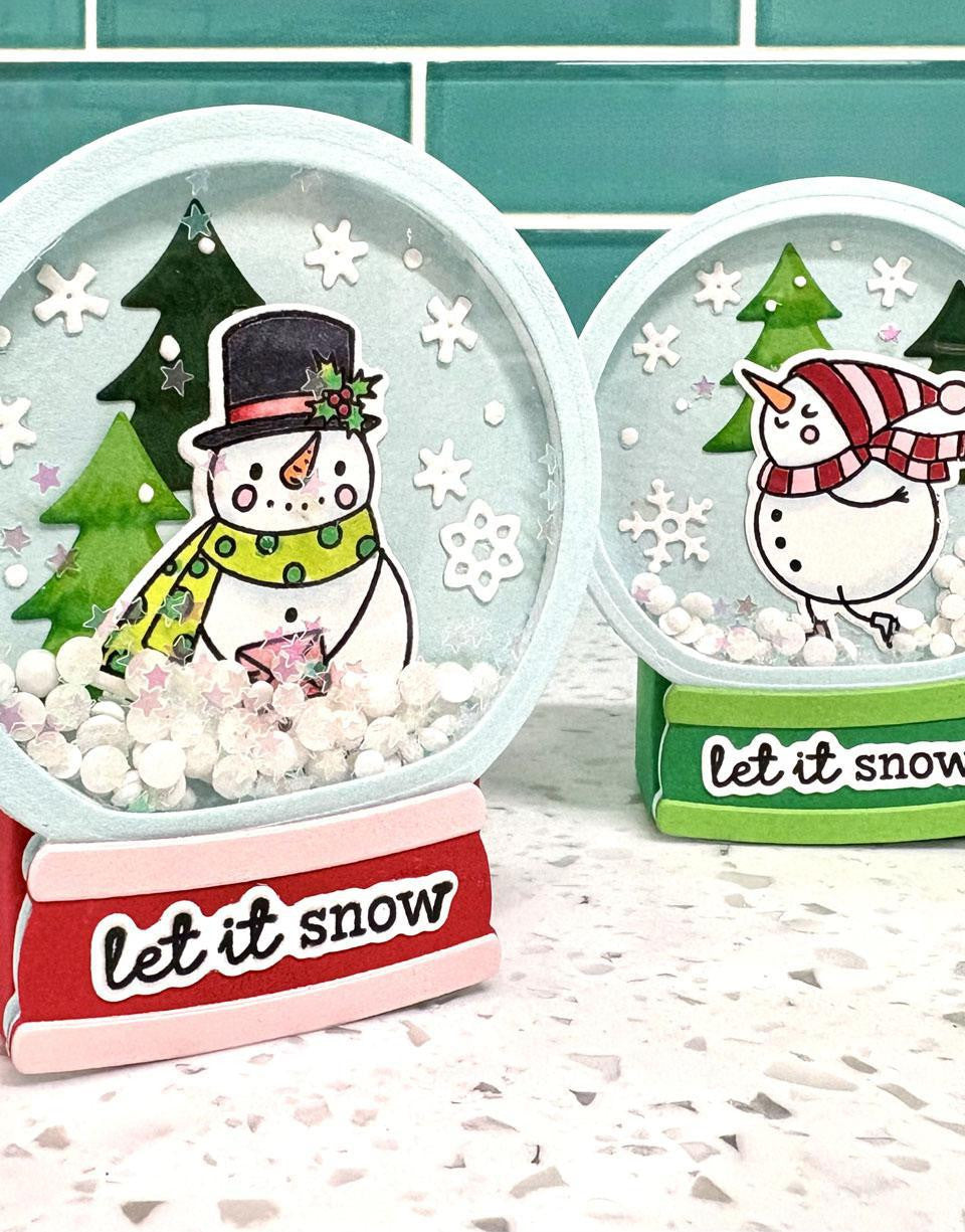 Snow Globe Shaker Tag Die Set