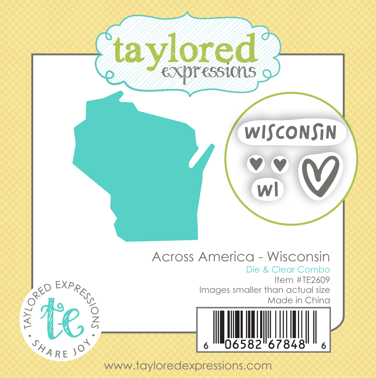Across America - Wisconsin Die & Clear Stamp Combo