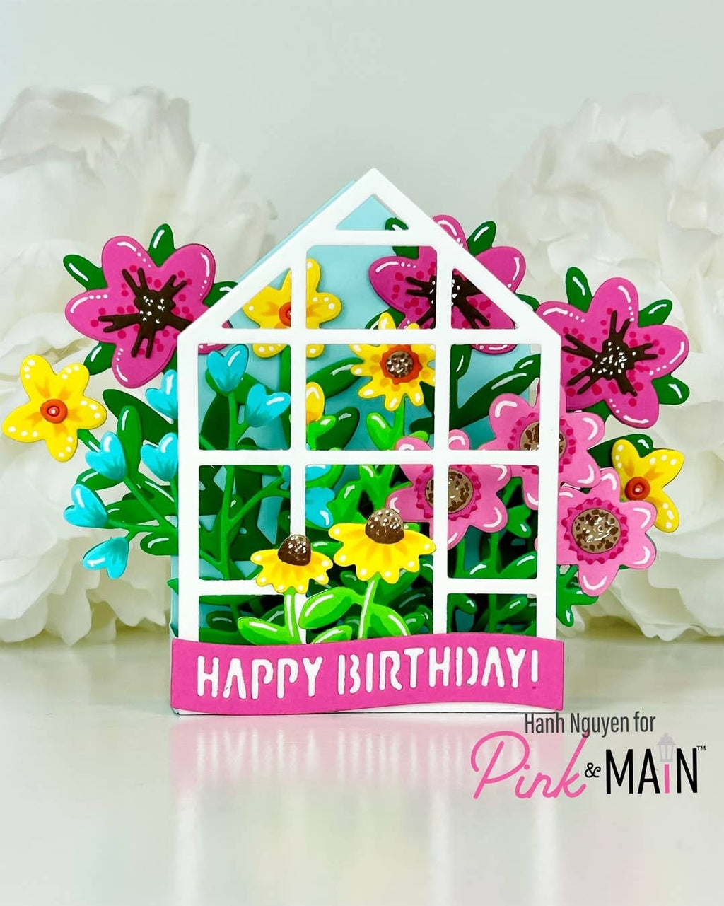 Flower Greenhouse Pop Up Card Dies