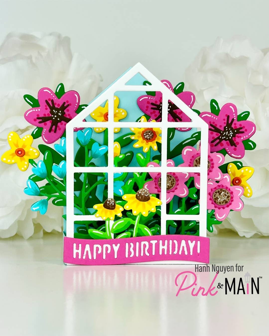 Flower Greenhouse Pop Up Card Dies