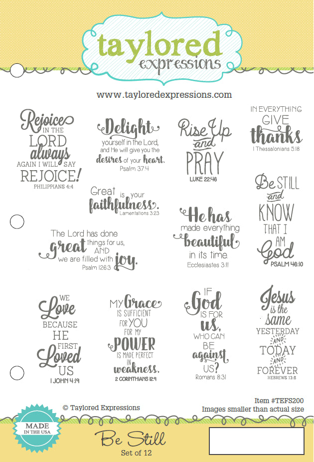 Be Still Stamp Set