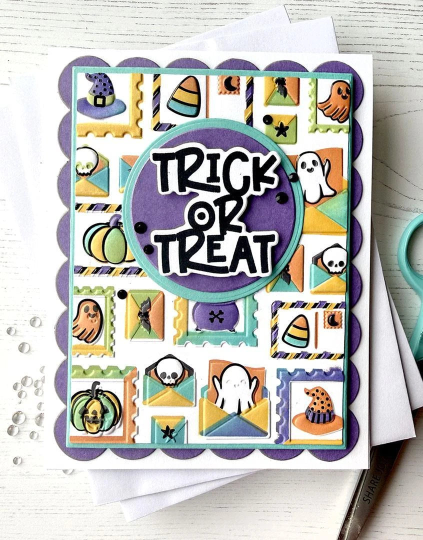 3D Embossing Folder - Postmarked - Spooky Season
