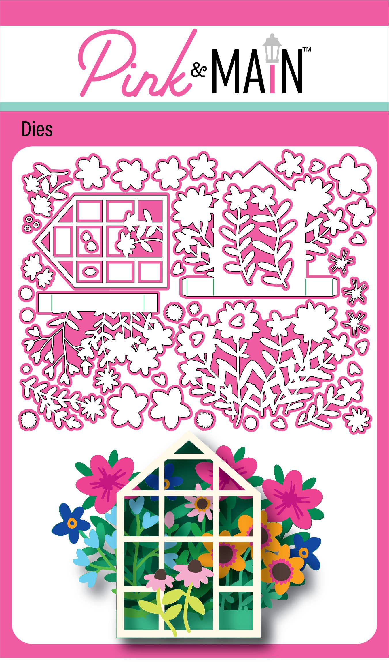 Flower Greenhouse Pop Up Card Dies