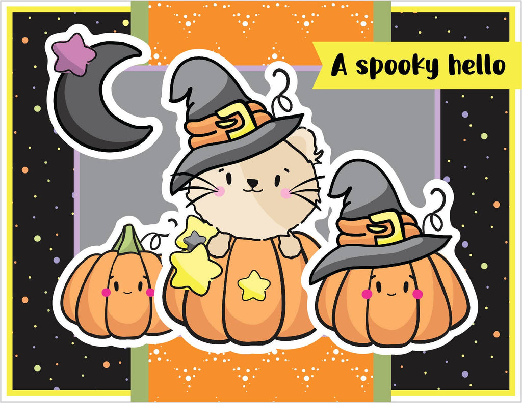 Quick Card Kit | Spooky Hello