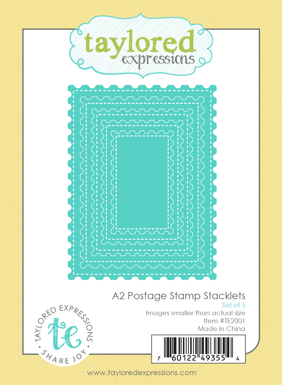 A2 Postage Stamp Stacklets Die Set