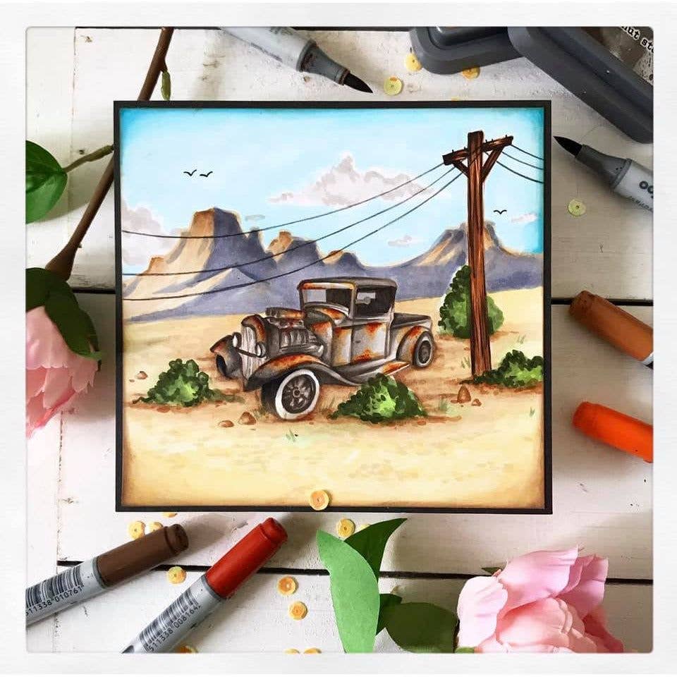 Car Show - 4x8 Photopolymer Stamp Set