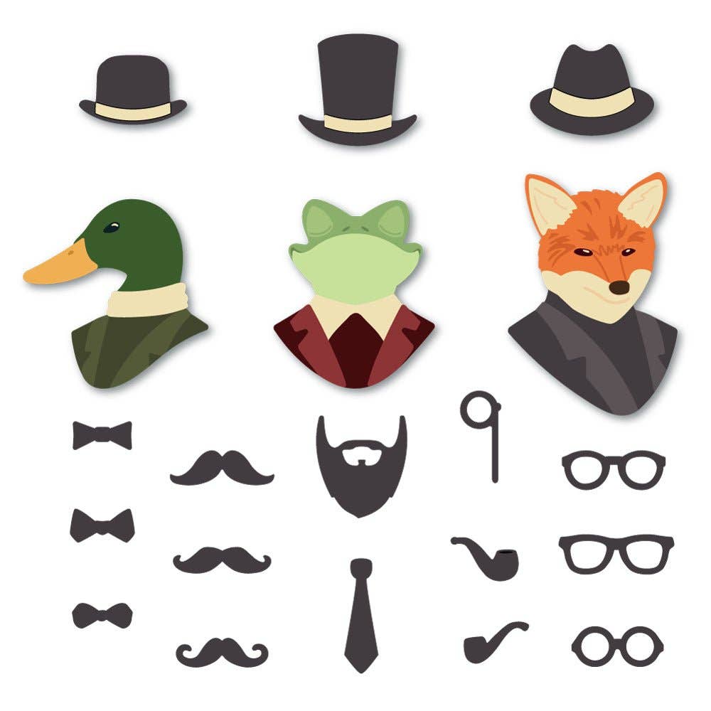 Lovely Layers: Gallery Wall - Gentlemen Add-on - Honey Cuts Stand-Alone Dies