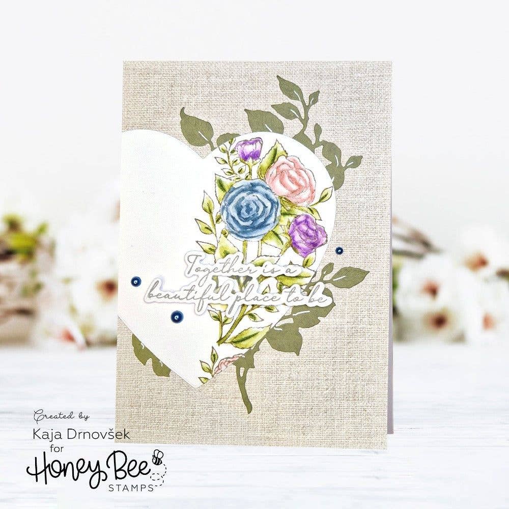 Vintage Flora - 5x6 Rubber Cling Background Stamp
