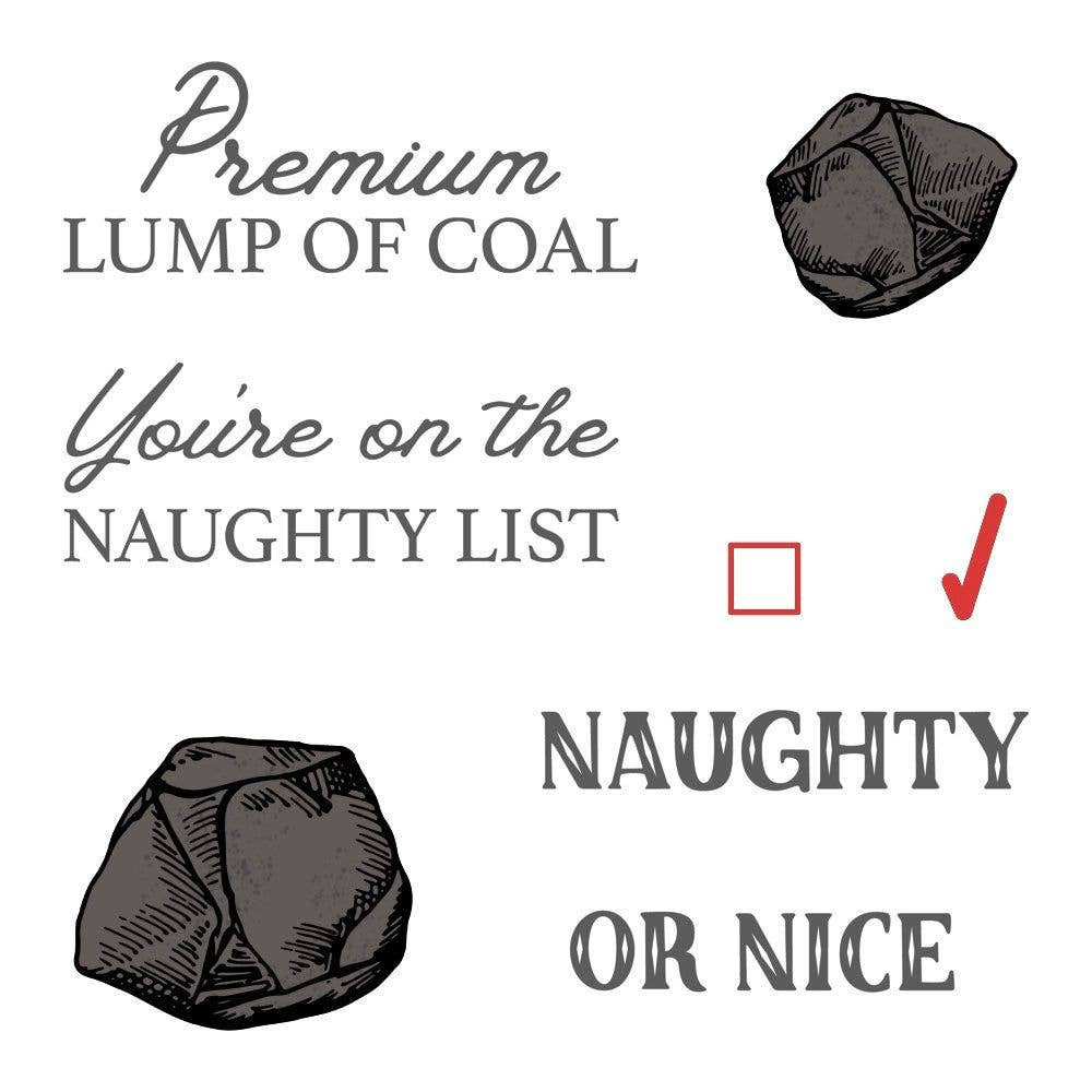 Naughty List Vintage Gift Card Box Add-On - 3x4 Photopolymer Stamp Set - Retiring