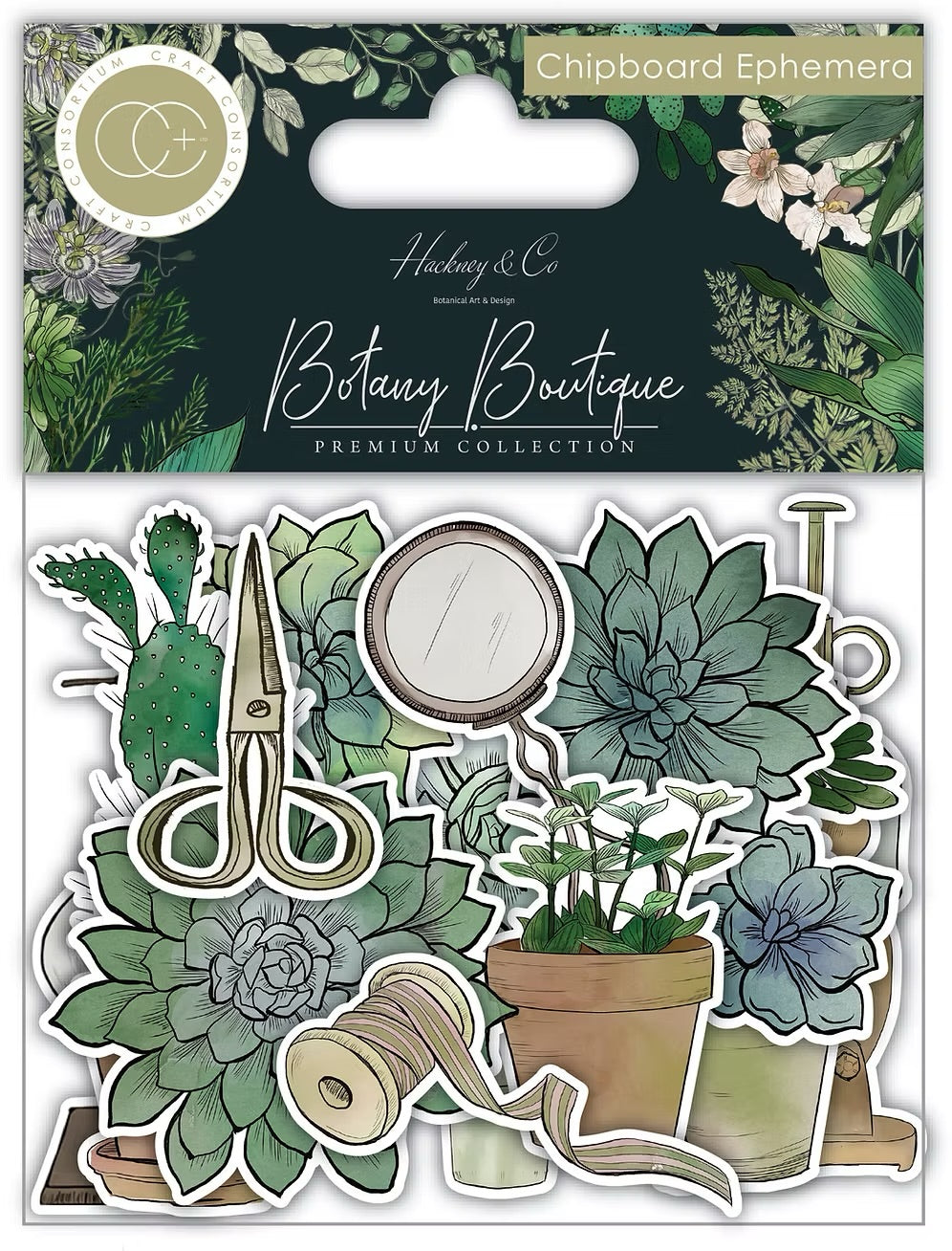 Botany Boutique - Chipboard Ephemera