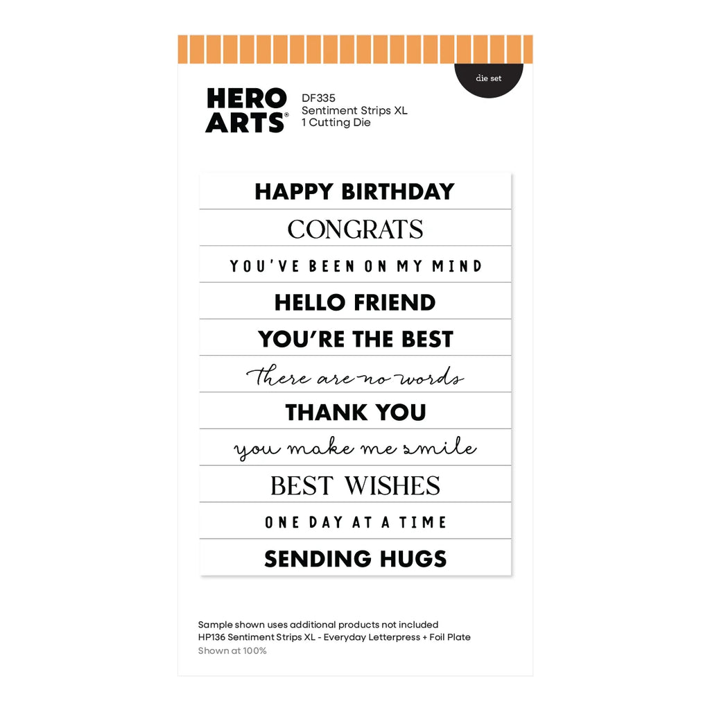 Hero Arts Say It With Style Letterpress & Foil and Die Bundle