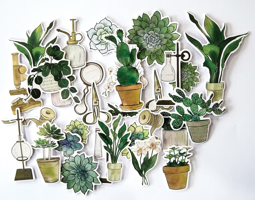 Botany Boutique - Chipboard Ephemera