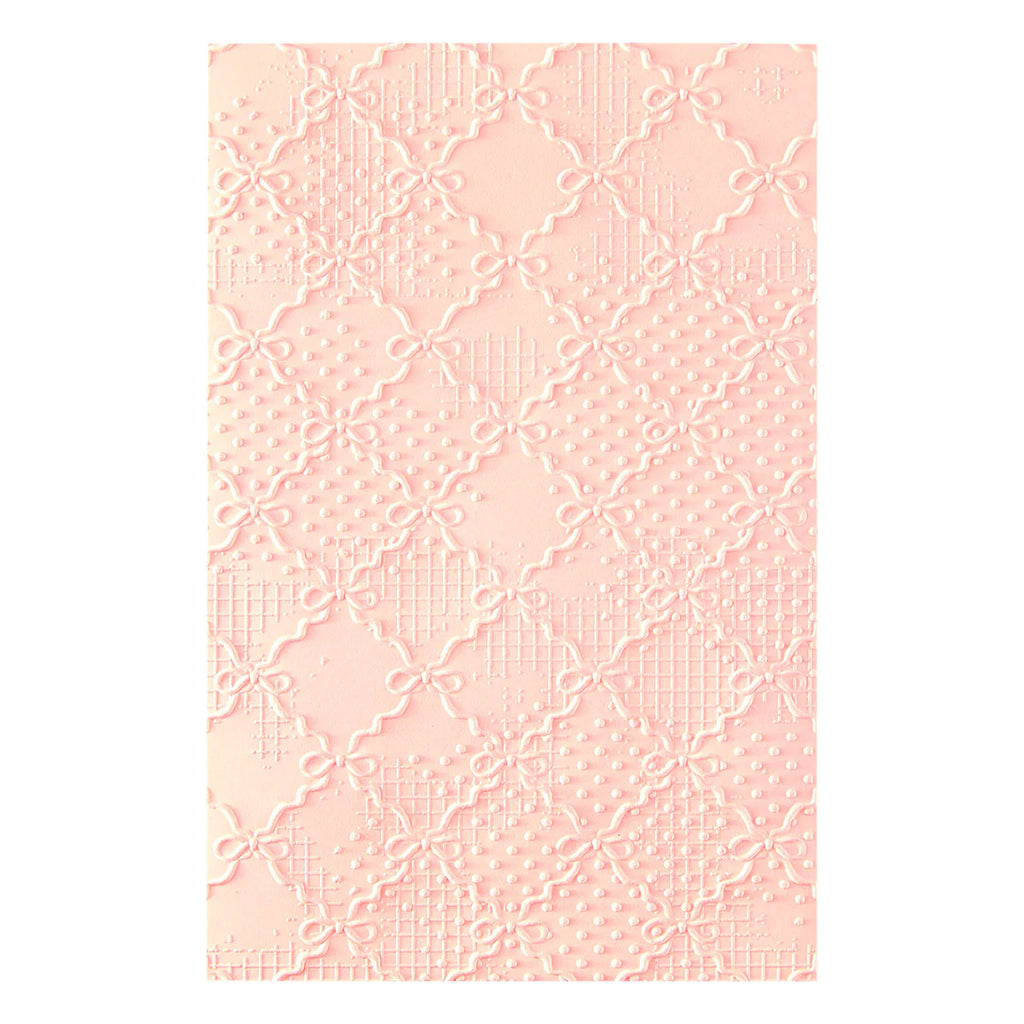 Ribbons & Seams 3D Embossing Folder by Frank Garcia