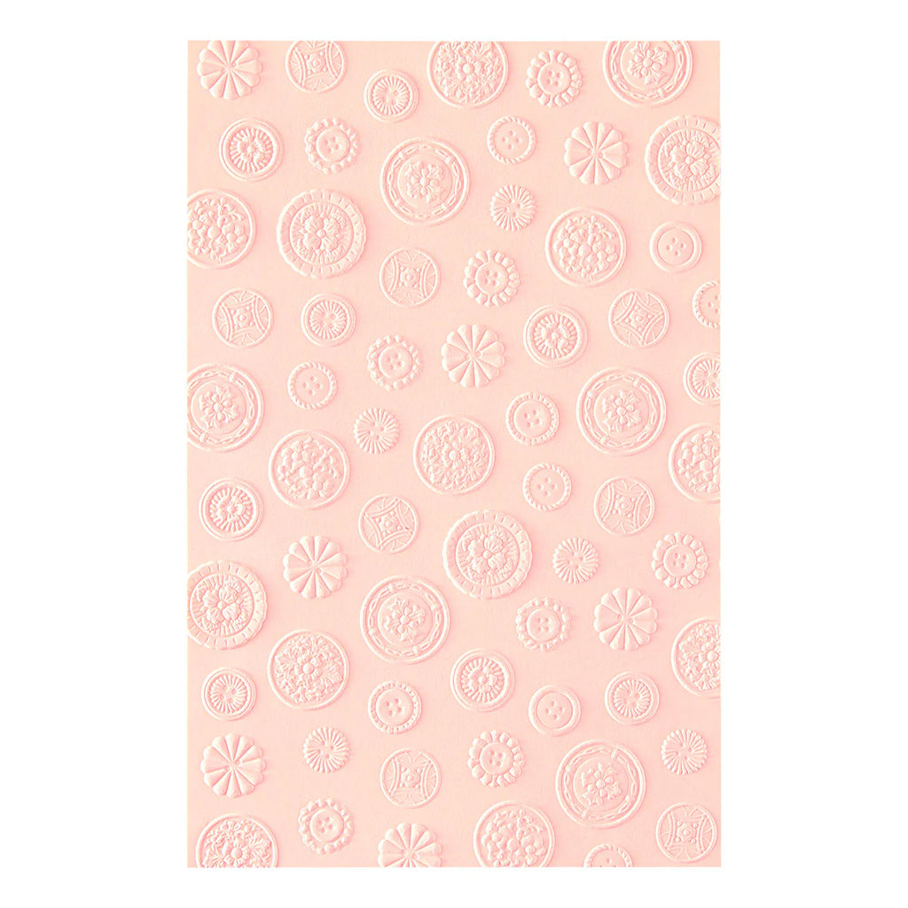 Haberdashery Buttons 3D Embossing Folder by Frank Garcia