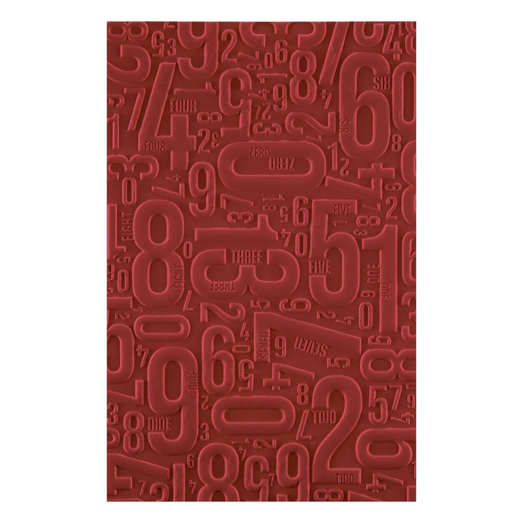 Number Field 3D Embossing Folder by Esther Glas