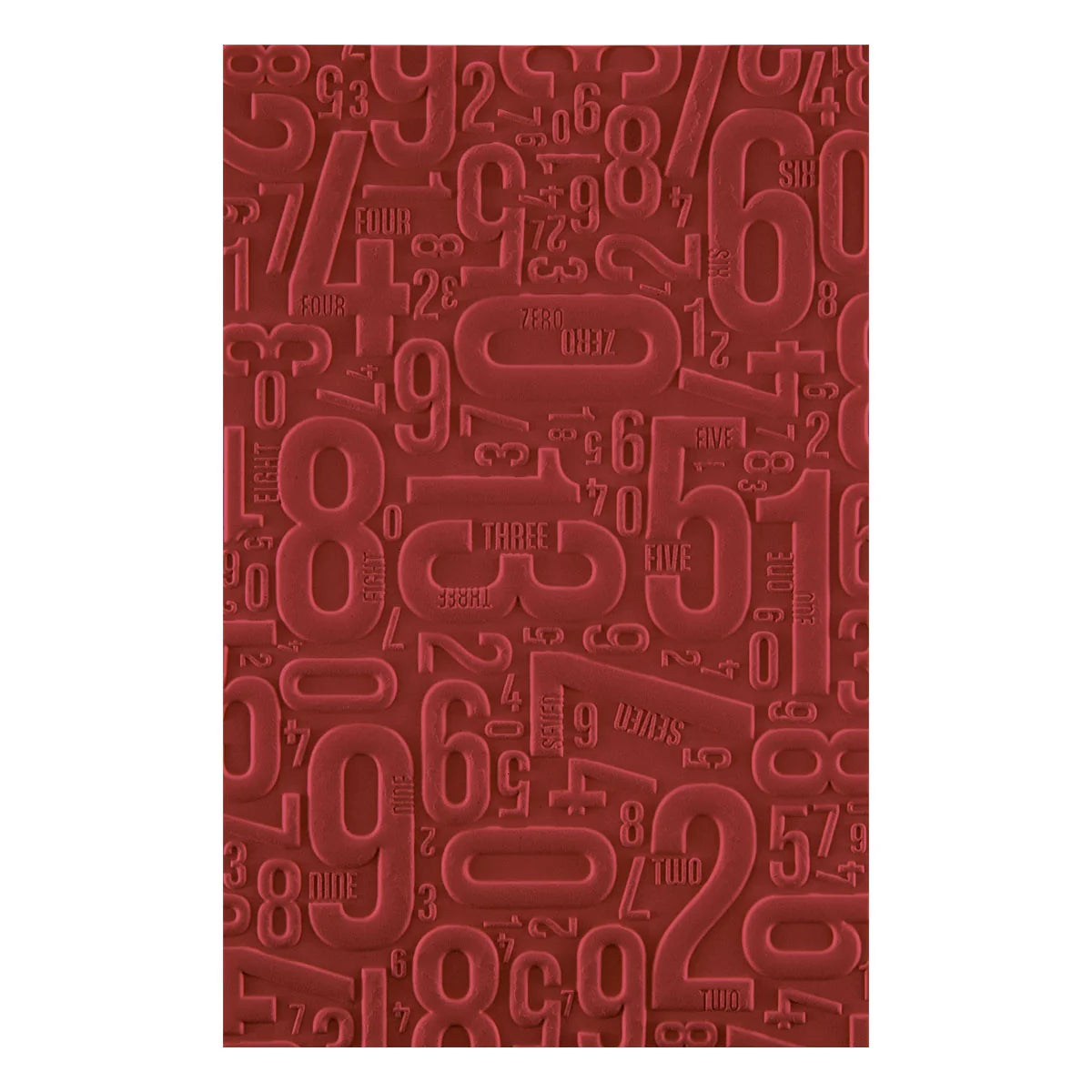 Number Field 3D Embossing Folder by Esther Glas
