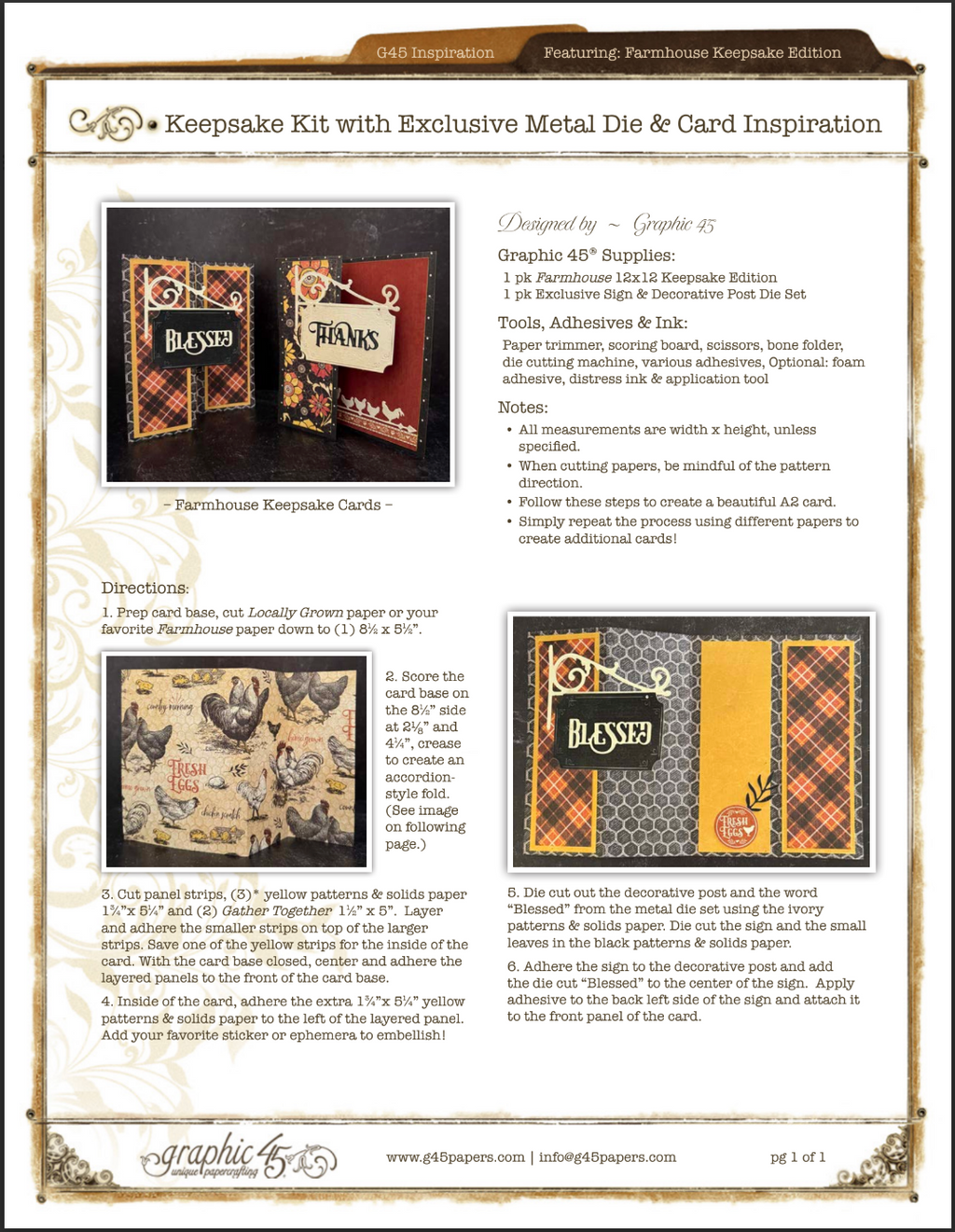 Farmhouse — Keepsake Kit with Exclusive Metal Die-Set