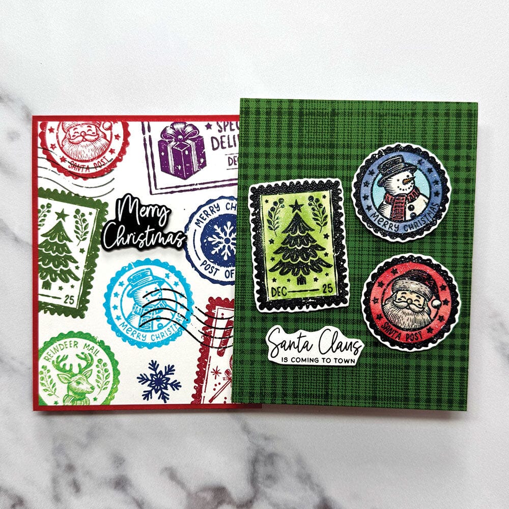 Simon Hurley create. Cling Mount Stamp Christmas Postage