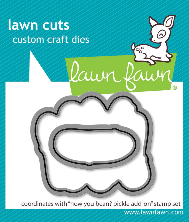Lawn Fawn - How You Bean? Pickle Add-on Stamp with Die Set