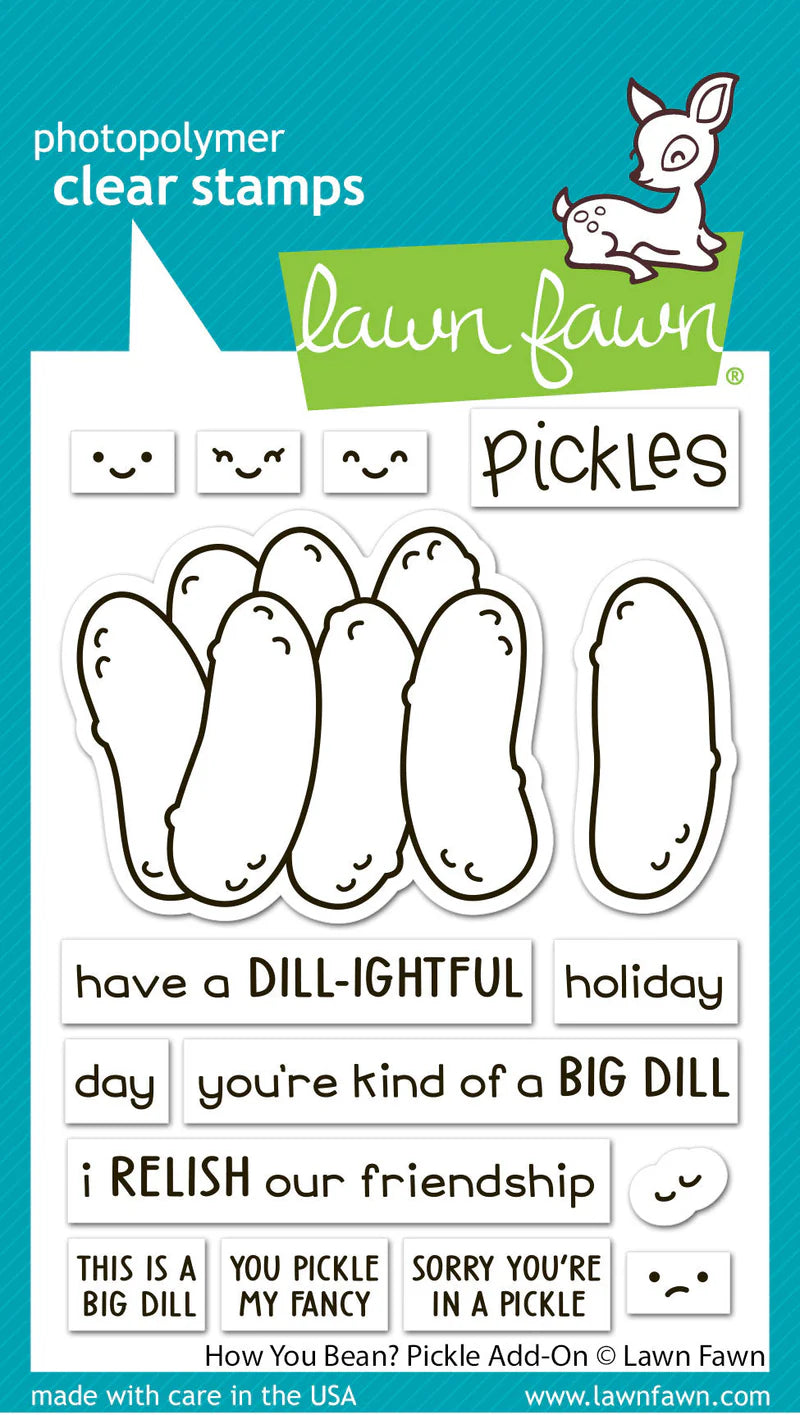 Lawn Fawn - How You Bean? Pickle Add-on Stamp (no die)