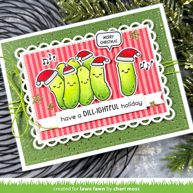 Lawn Fawn - How You Bean? Pickle Add-on Stamp (no die)