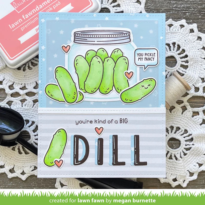 Lawn Fawn - How You Bean? Pickle Add-on Stamp (no die)