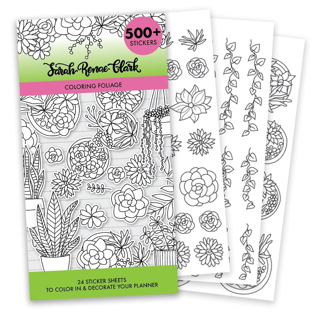 Coloring Foliage Sticker Book