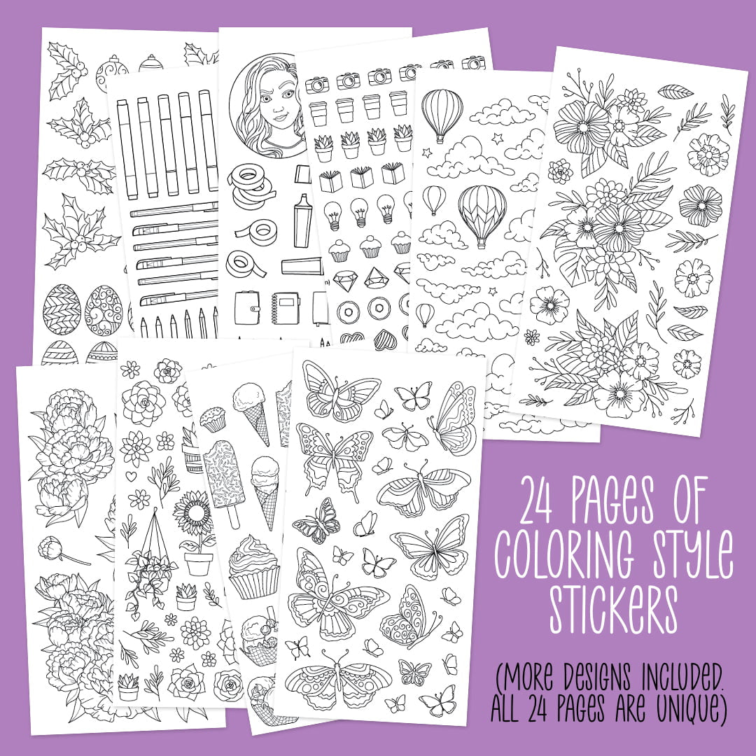 Coloring Essentials Sticker Book
